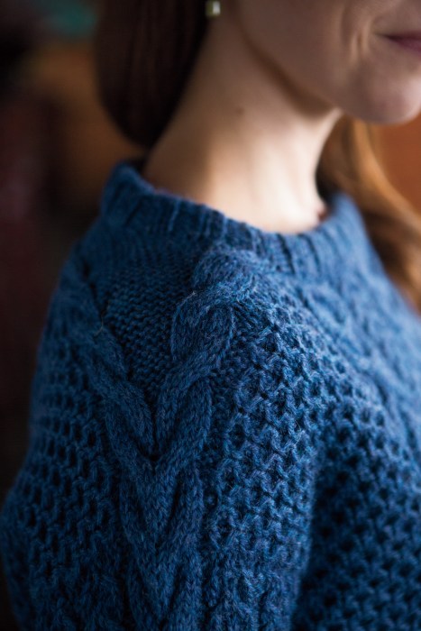 Lucky Gansey shoulder shaping